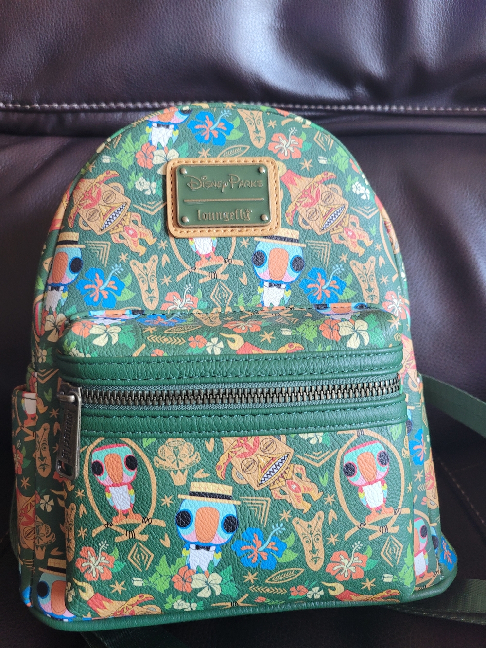 Loungefly Disney Parks Enchanted Tiki Room AOP Mini Backpack